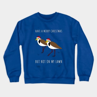 Masked Lapwing Plover Christmas Crewneck Sweatshirt